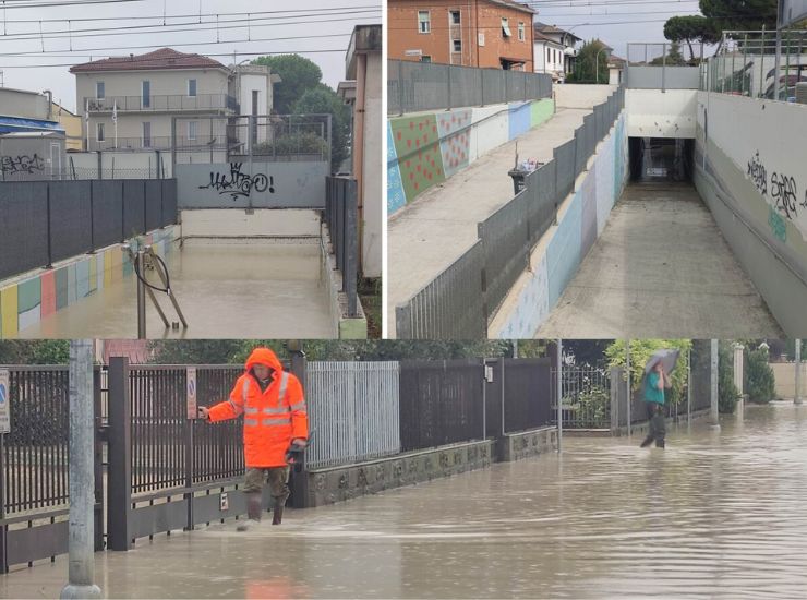 allagamento via Isonzo - mashup - RomagnaWebTv